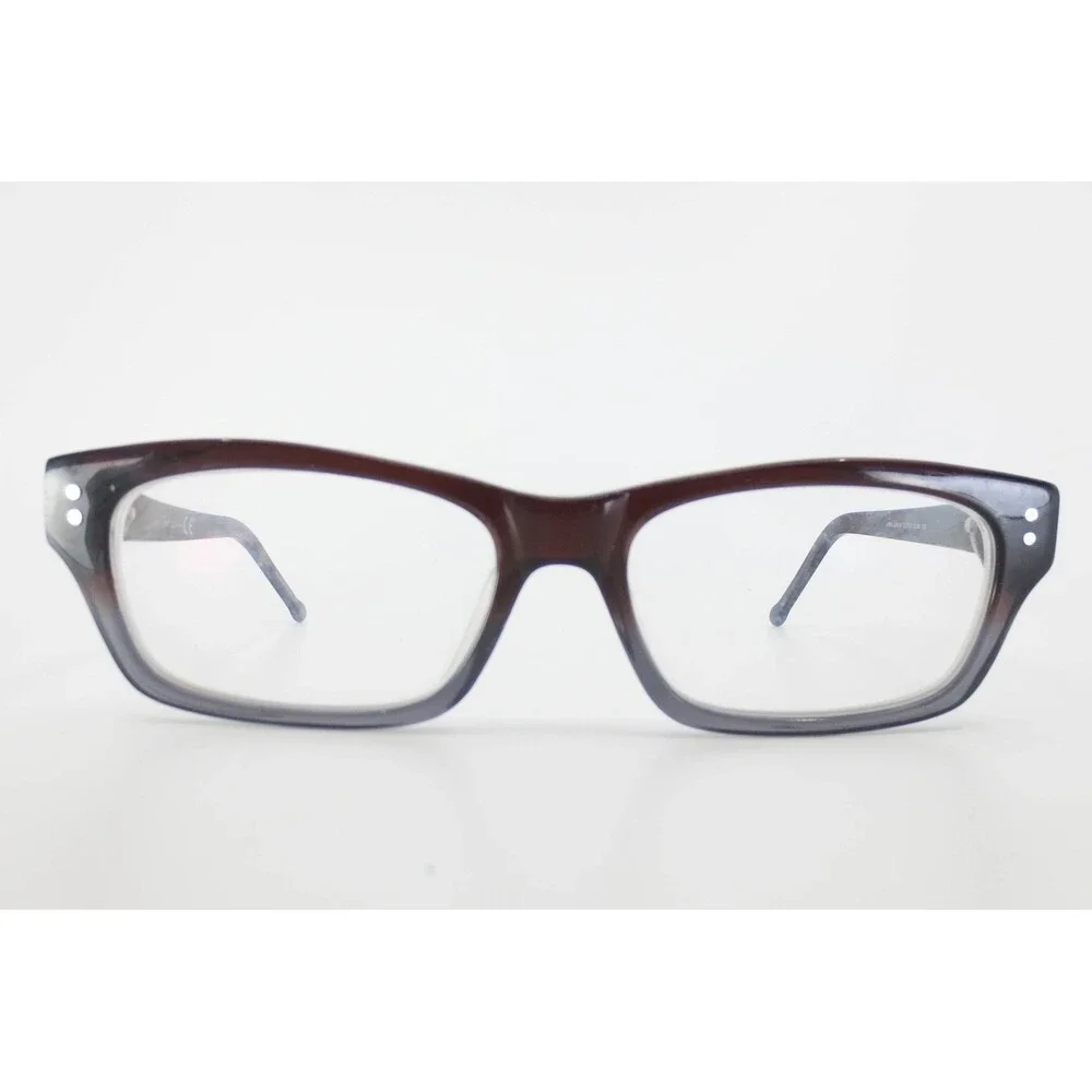 Link Occhiali U3014 Brown Grey Gradient Rectangular Eyeglass Frames 52-16-135